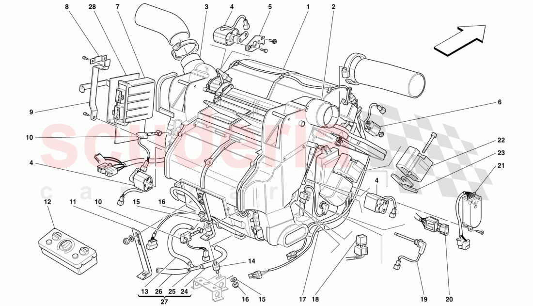 EVAPORATOR UNIT AND CONTROLS of Ferrari Ferrari 456 GT/GTA
