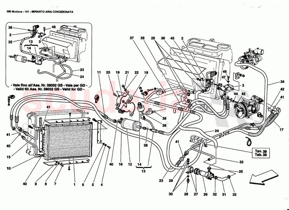 AIR CONDITIONING SYSTEM of Ferrari Ferrari 360 Modena