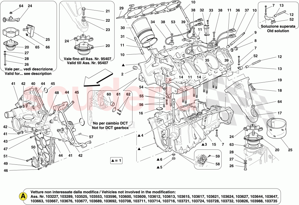 CRANKCASE of Ferrari Ferrari California (2012-2014)
