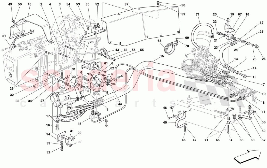 F1 CLUTCH HYDRAULIC CONTROL -Valid for F1- of Ferrari Ferrari 360 Spider