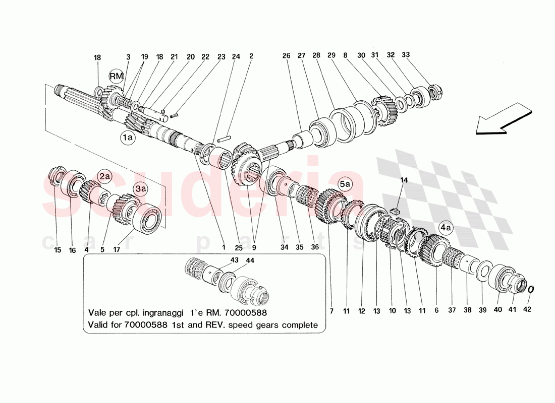 Main Shaft Gears of Ferrari Ferrari 348 TB (1993)