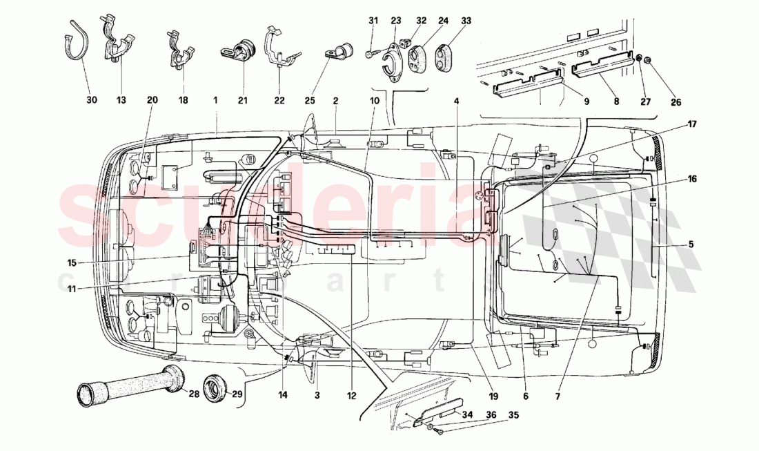 Electric system of Ferrari Ferrari 512 M