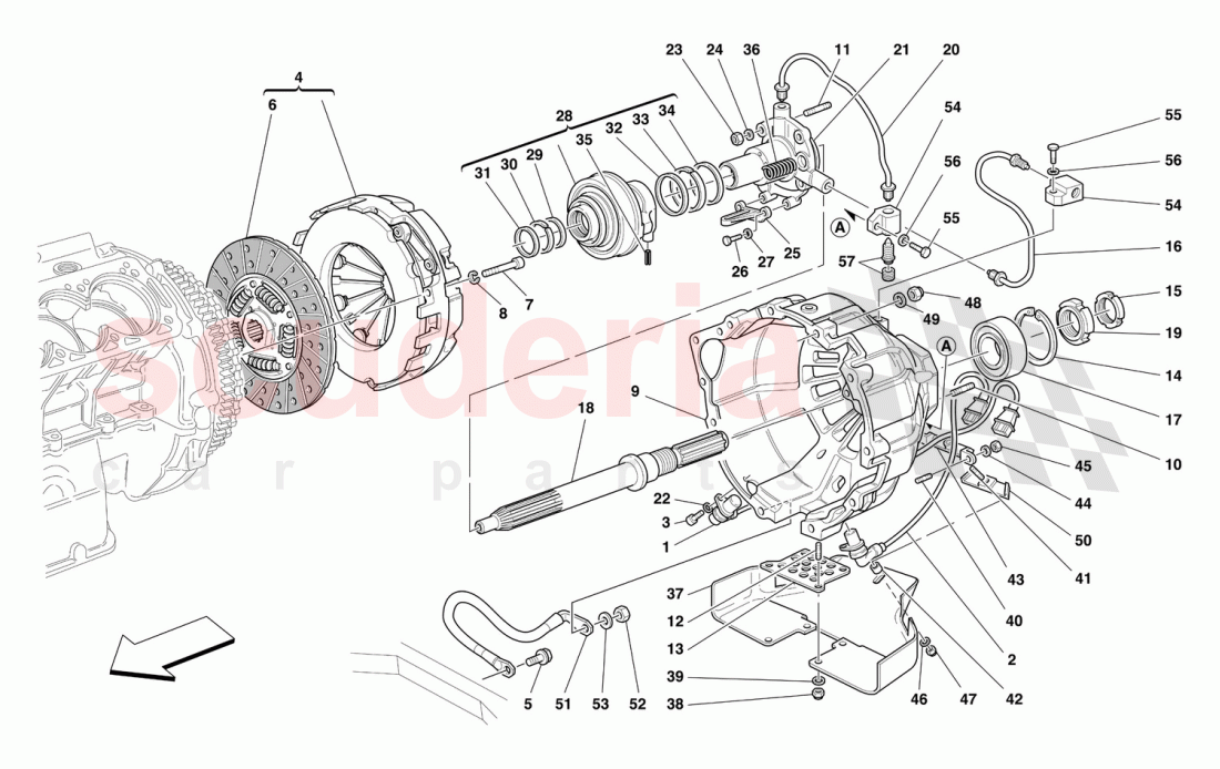 CLUTCH - CONTROLS of Ferrari Ferrari 550 Maranello
