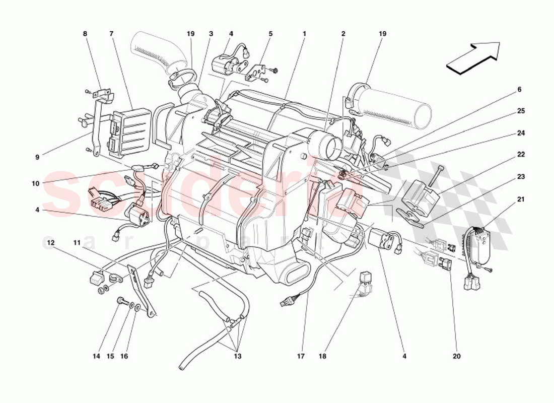Evaporator Unit and Controls of Ferrari Ferrari 575 Superamerica