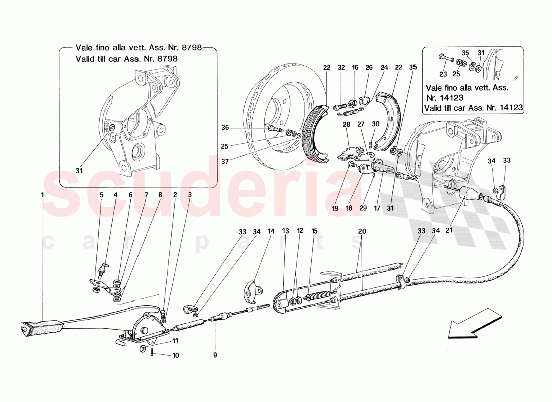 Hand-Brake Control of Ferrari Ferrari 348 TB (1993)