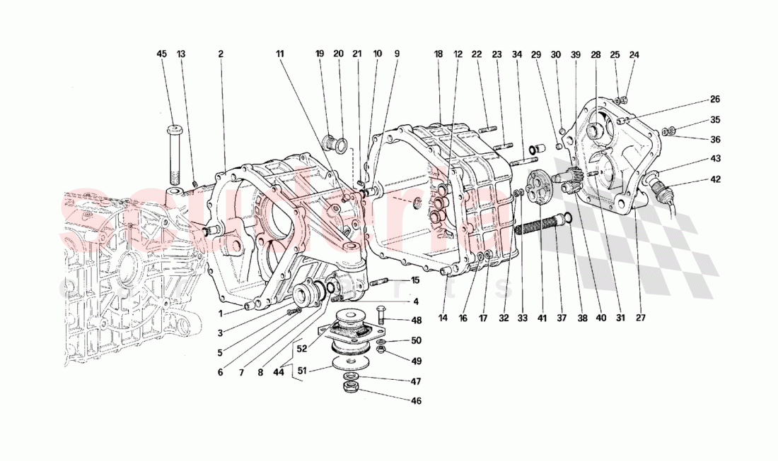 Gearbox of Ferrari Ferrari F40