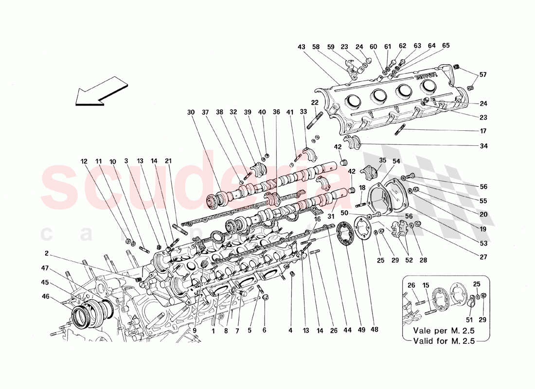 LH Cylinder Head of Ferrari Ferrari 348 TS (1993)