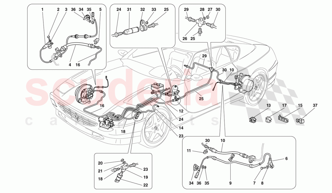 BRAKE SYSTEM -Not for GD- of Ferrari Ferrari 456 GT/GTA