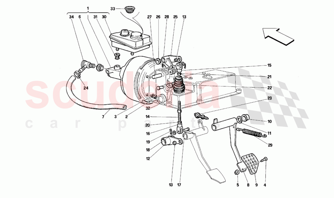 Brake hydraulic system -Not for GD- of Ferrari Ferrari 512 M