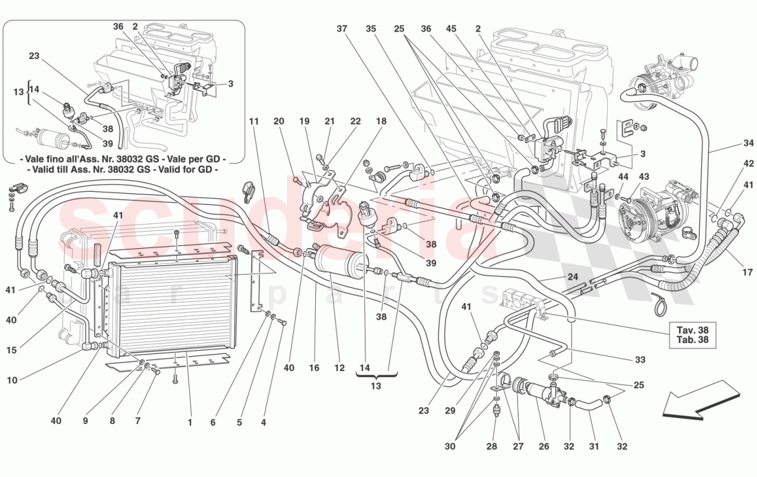 AIR CONDITIONING SYSTEM of Ferrari Ferrari 360 Spider