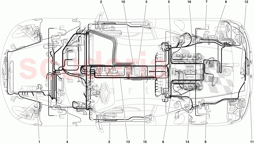 ELECTRICAL SYSTEM of Ferrari Ferrari 430 Scuderia Spider 16M