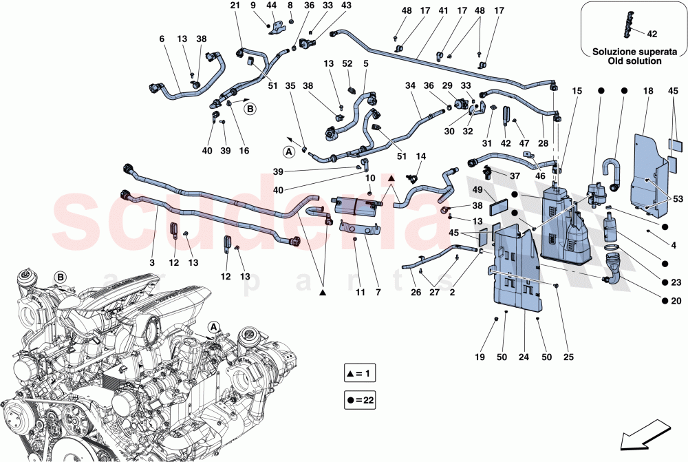 EVAPORATIVE EMISSIONS CONTROL SYSTEM of Ferrari Ferrari 488 GTB