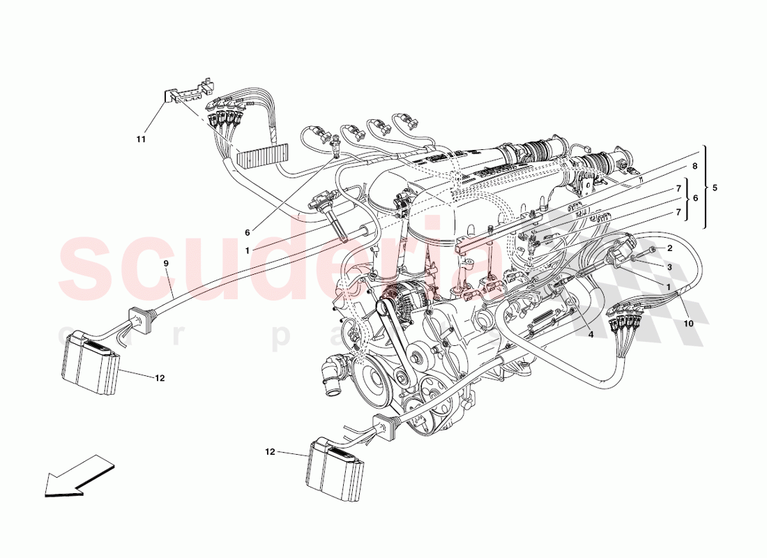 Injection Device - ignition of Ferrari Ferrari 430 Challenge (2006)