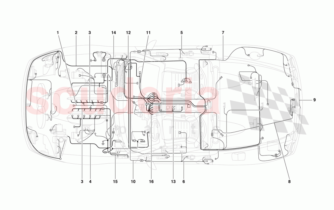 ELECTRICAL SYSTEM of Ferrari Ferrari 550 Barchetta