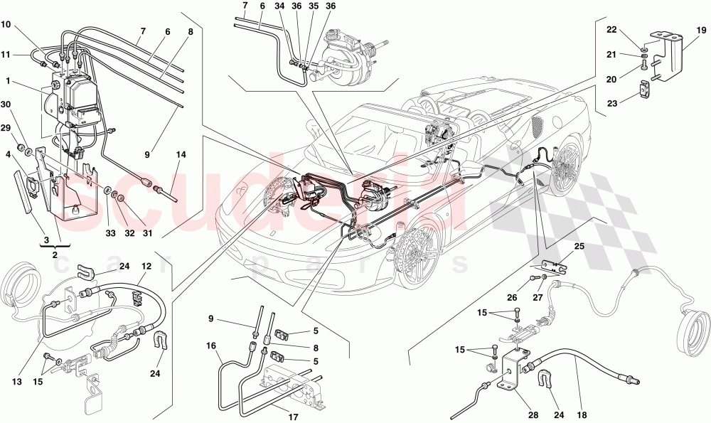 BRAKE SYSTEM -Not applicable for GD- of Ferrari Ferrari 430 Spider