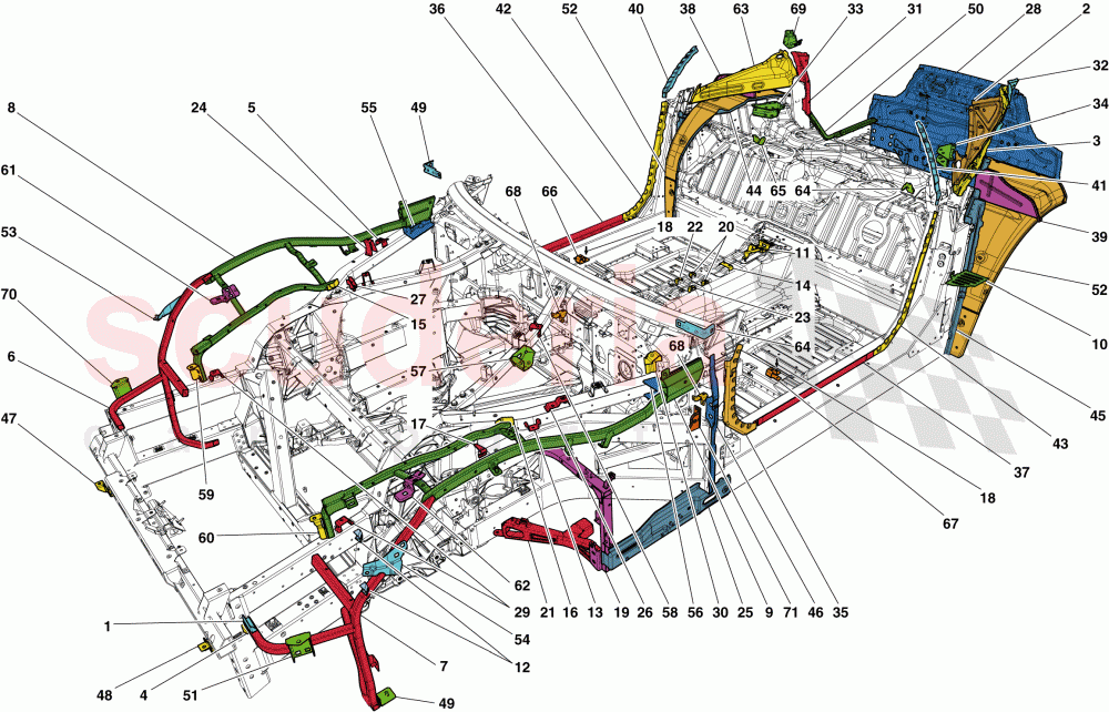 CHASSIS COMPLETION of Ferrari Ferrari F12 TDF