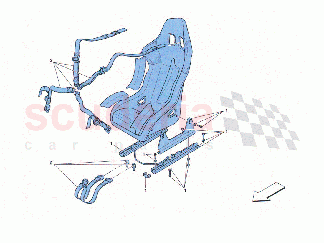 Seat Racing of Ferrari Ferrari 458 Challenge