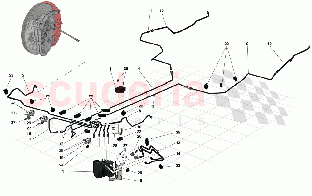 BRAKE SYSTEM of Ferrari Ferrari LaFerrari
