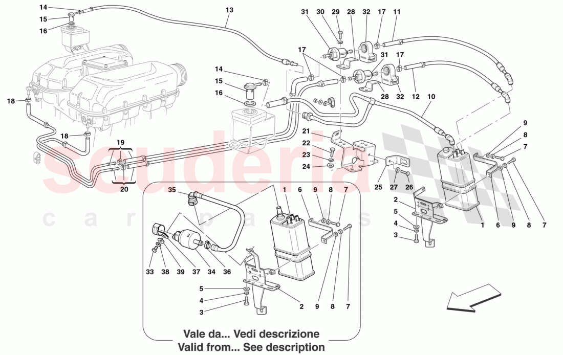 ANTIEVAPORATION DEVICE -Not for USA and CDN- of Ferrari Ferrari 360 Spider