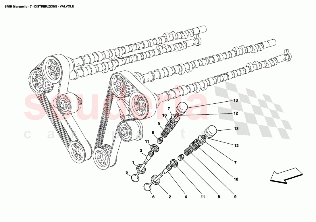TIMING-VALVES of Ferrari Ferrari 575M Maranello