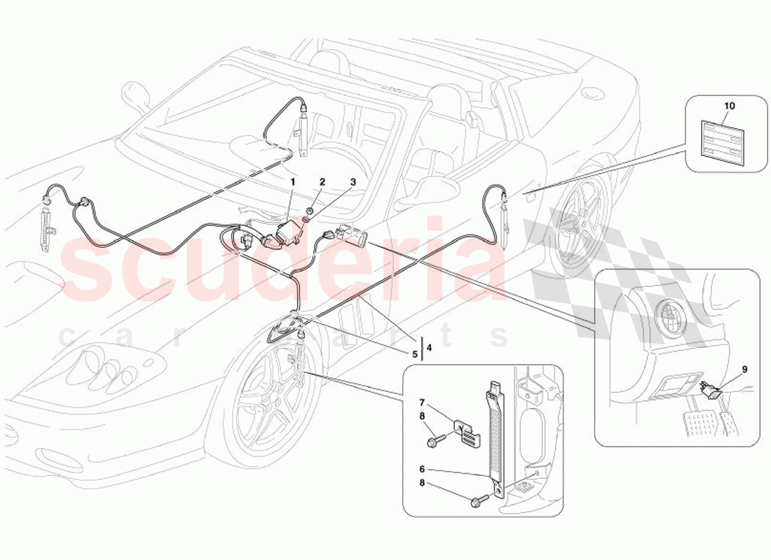 Tyres Pressure Control System -Not for J- of Ferrari Ferrari 575 Superamerica