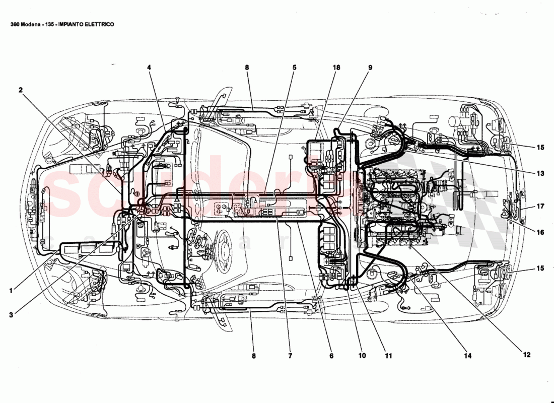 ELECTRICAL SYSTEM of Ferrari Ferrari 360 Modena