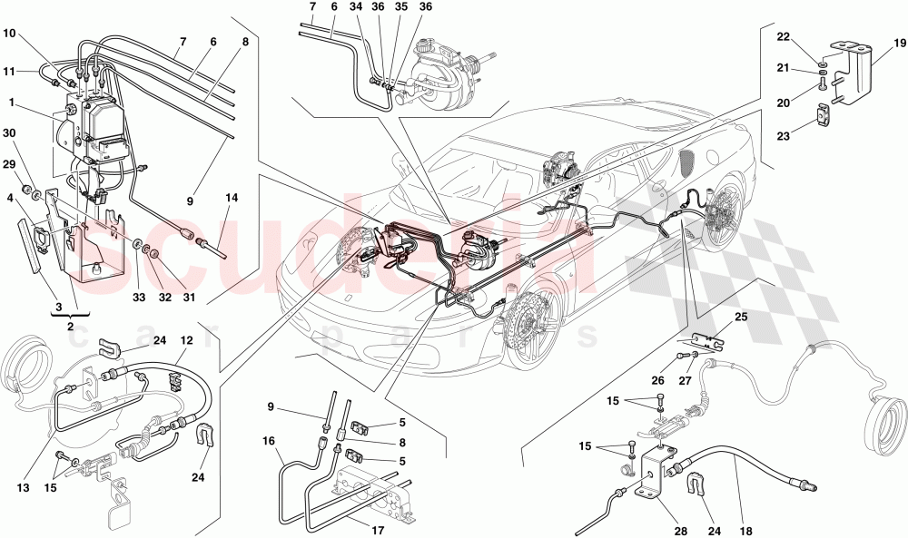 BRAKE SYSTEM -Not applicable for GD- of Ferrari Ferrari 430 Coupe