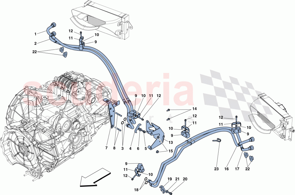 GEARBOX OIL LUBRICATION AND COOLING SYSTEM of Ferrari Ferrari 458 Speciale Aperta