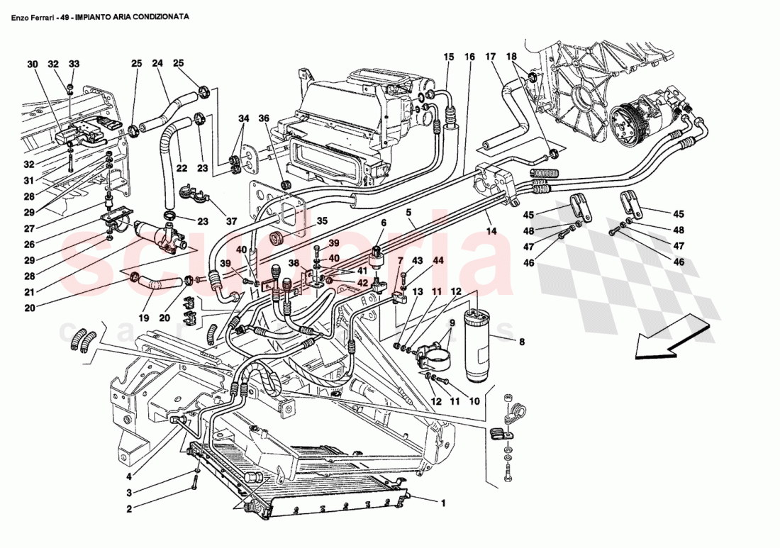 AIR CONDITIONING SYSTEM of Ferrari Ferrari Enzo