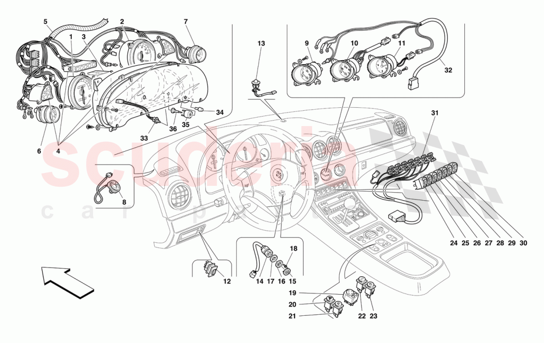 INSTRUMENTS of Ferrari Ferrari 456 M GT/GTA