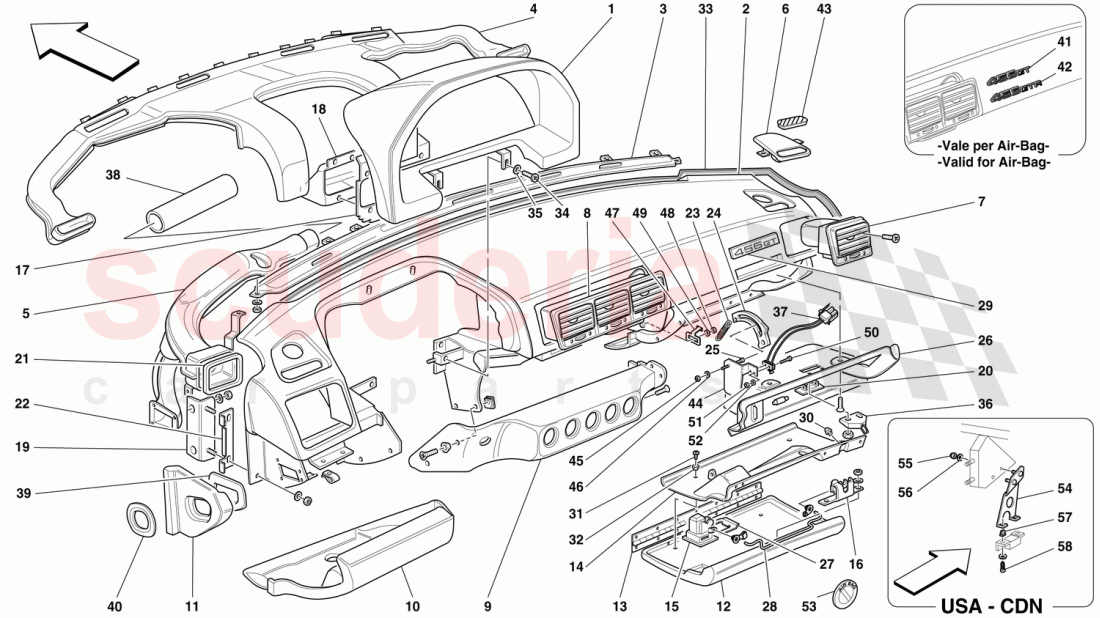 DASHBOARD of Ferrari Ferrari 456 GT/GTA