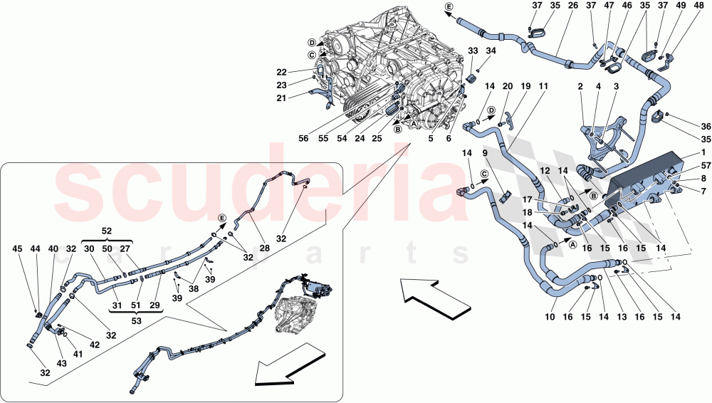GEARBOX OIL LUBRICATION AND COOLING SYSTEM of Ferrari Ferrari FF