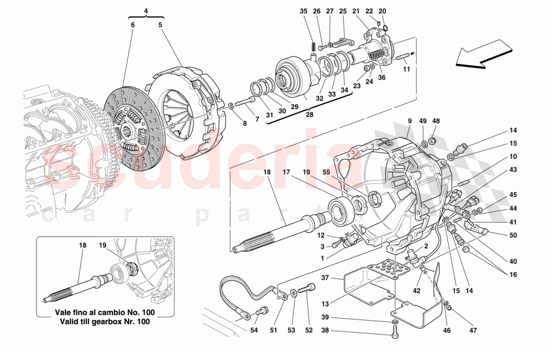 CLUTCH - CONTROLS -Not for 456M GTA- of Ferrari Ferrari 456 M GT/GTA