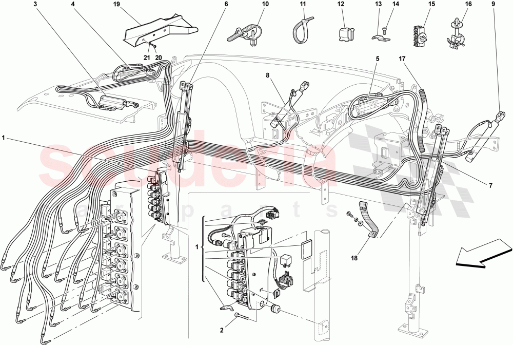 HYDRAULIC SYSTEM AND ELECTROHYDRAULIC PUMP -Applicable for Spider 16M- of Ferrari Ferrari 430 Scuderia