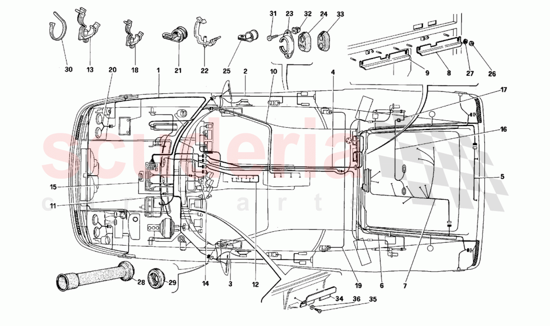 Electric system of Ferrari Ferrari 512 TR