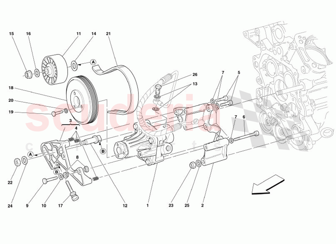 Hydraulic Steering Pumps of Ferrari Ferrari 575 Superamerica