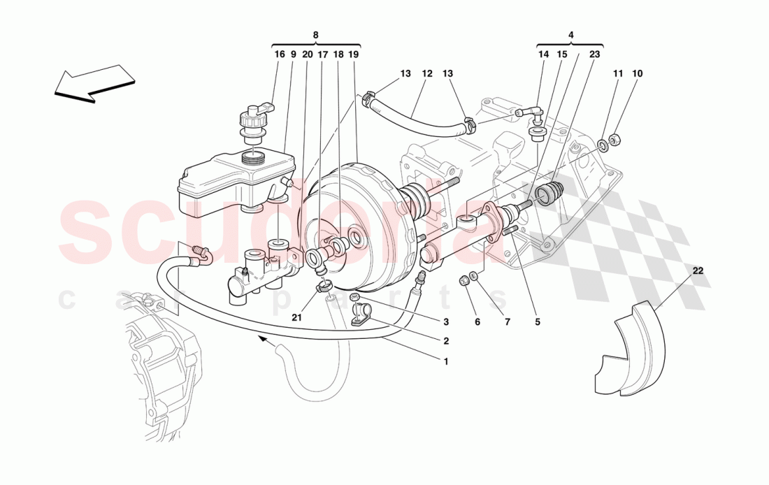 BRAKE AND CLUTCH HYDRAULIC SYSTEM of Ferrari Ferrari 550 Maranello