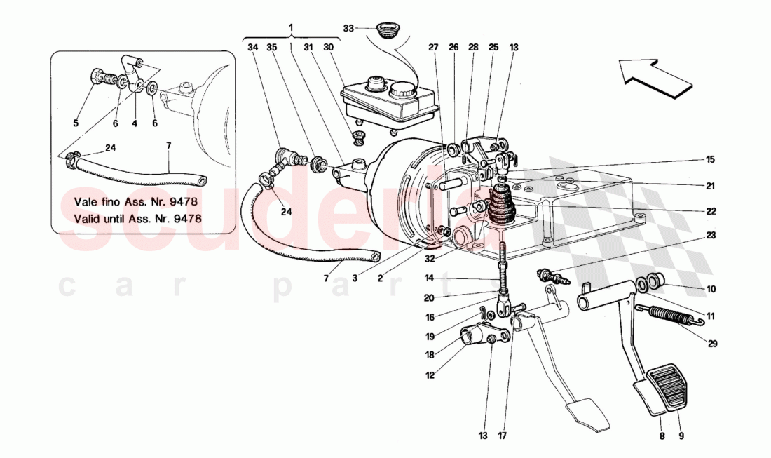 Brake hydraulic system -Not for GD- of Ferrari Ferrari 512 TR