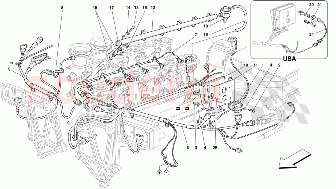 INJECTION DEVICE of Ferrari Ferrari F50