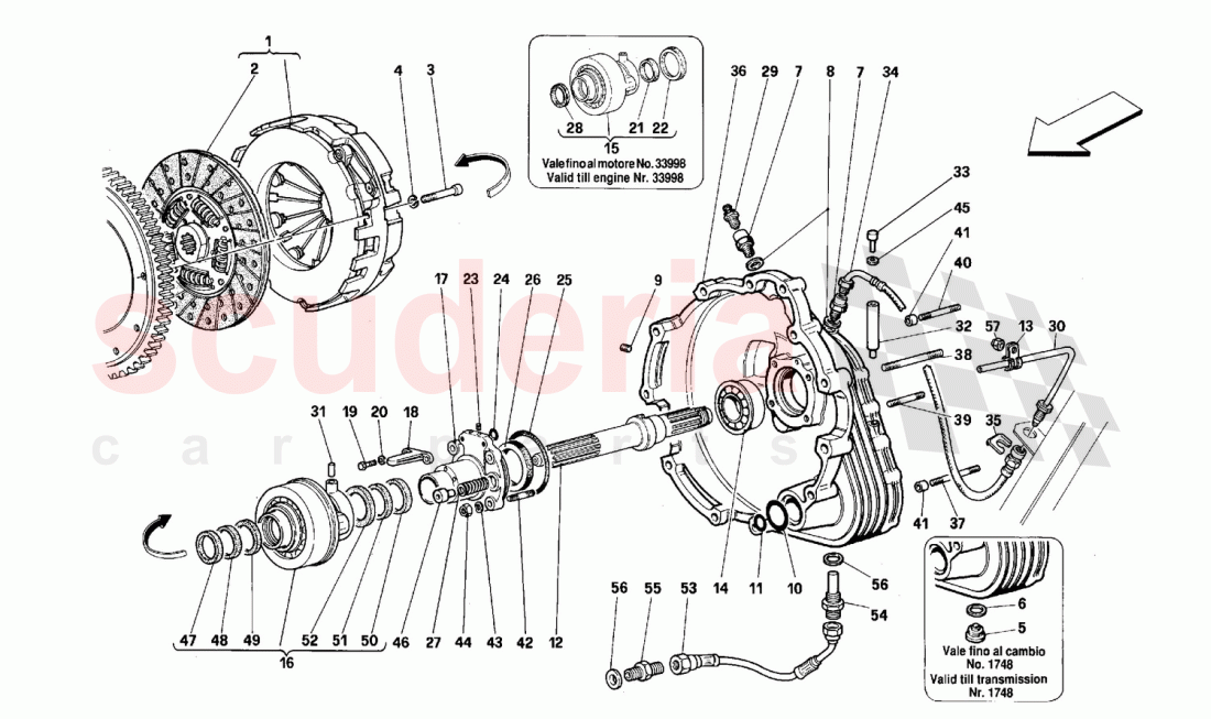 Clutch controls of Ferrari Ferrari 512 TR