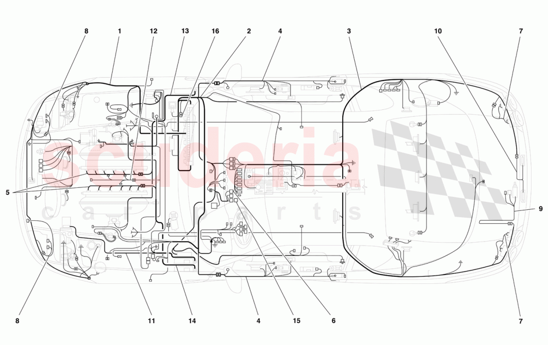 ELECTRICAL SYSTEM of Ferrari Ferrari 456 M GT/GTA