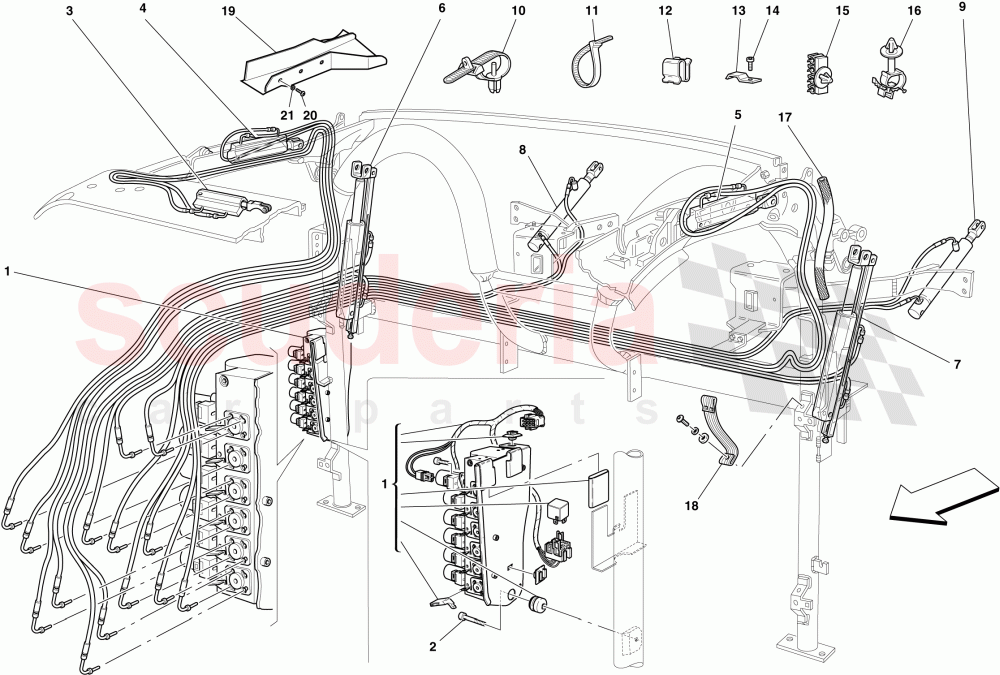 HYDRAULIC SYSTEM AND ELECTROHYDRAULIC PUMP UNIT of Ferrari Ferrari 430 Spider
