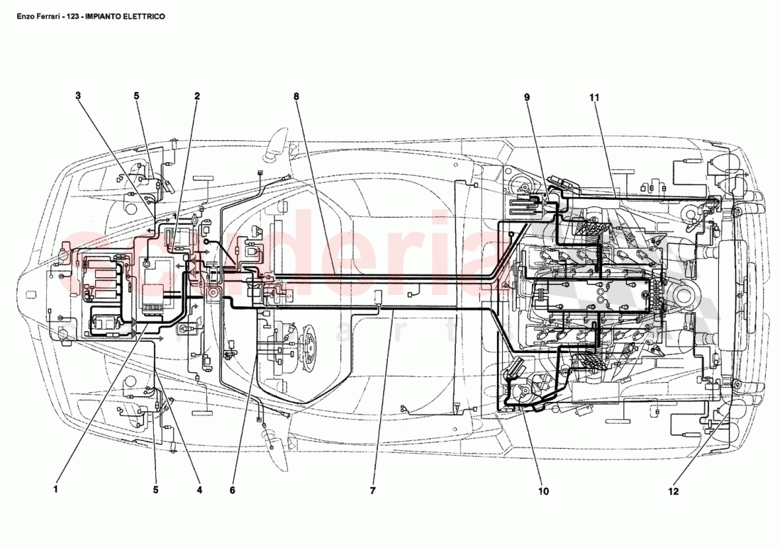 ELECTRICAL SYSTEM of Ferrari Ferrari Enzo