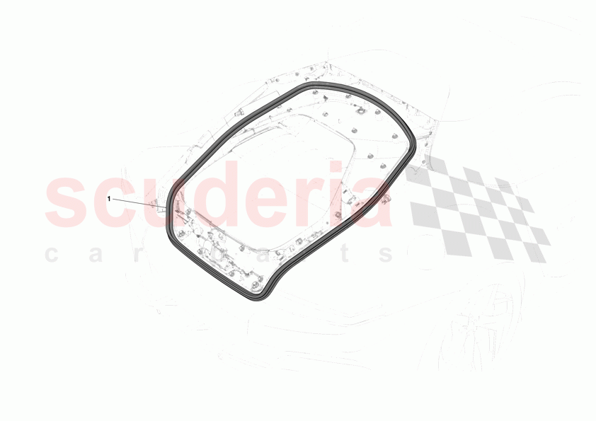 REAR LID SEALS of Ferrari Ferrari 12Cilindri