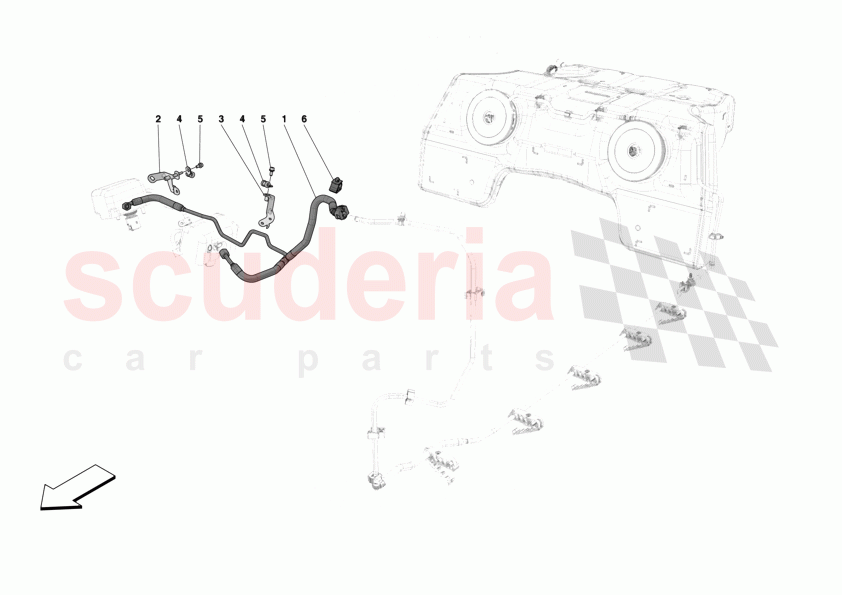ENGINE FUEL DELIVERY PIPES of Ferrari Ferrari 12Cilindri Spider