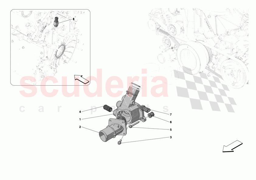 ENGINE TEMPERATURE AND PRESSURE REGULATORS of Ferrari Ferrari 12Cilindri Spider