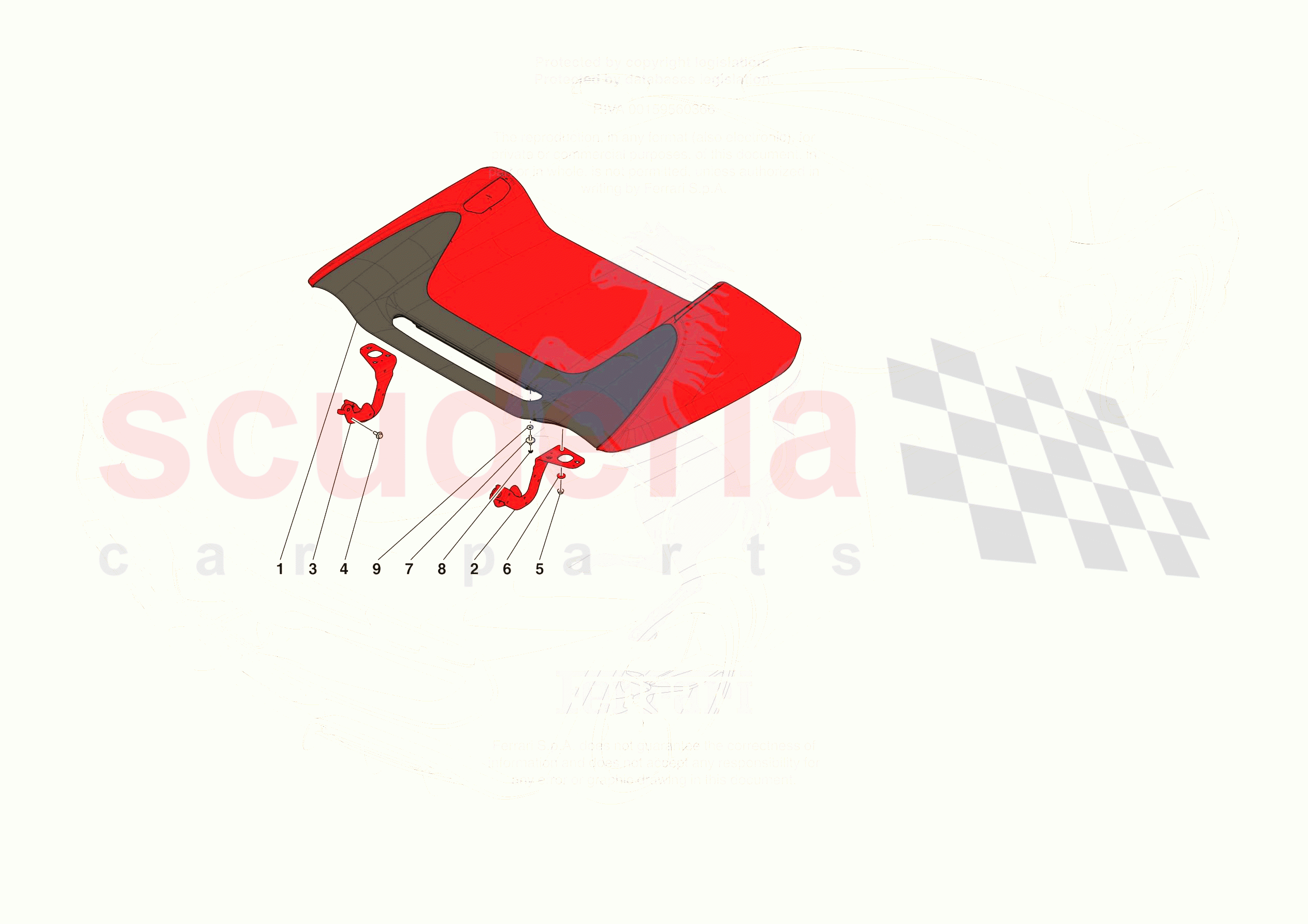 TONNEAU COVER of Ferrari Ferrari 296 GTS USA