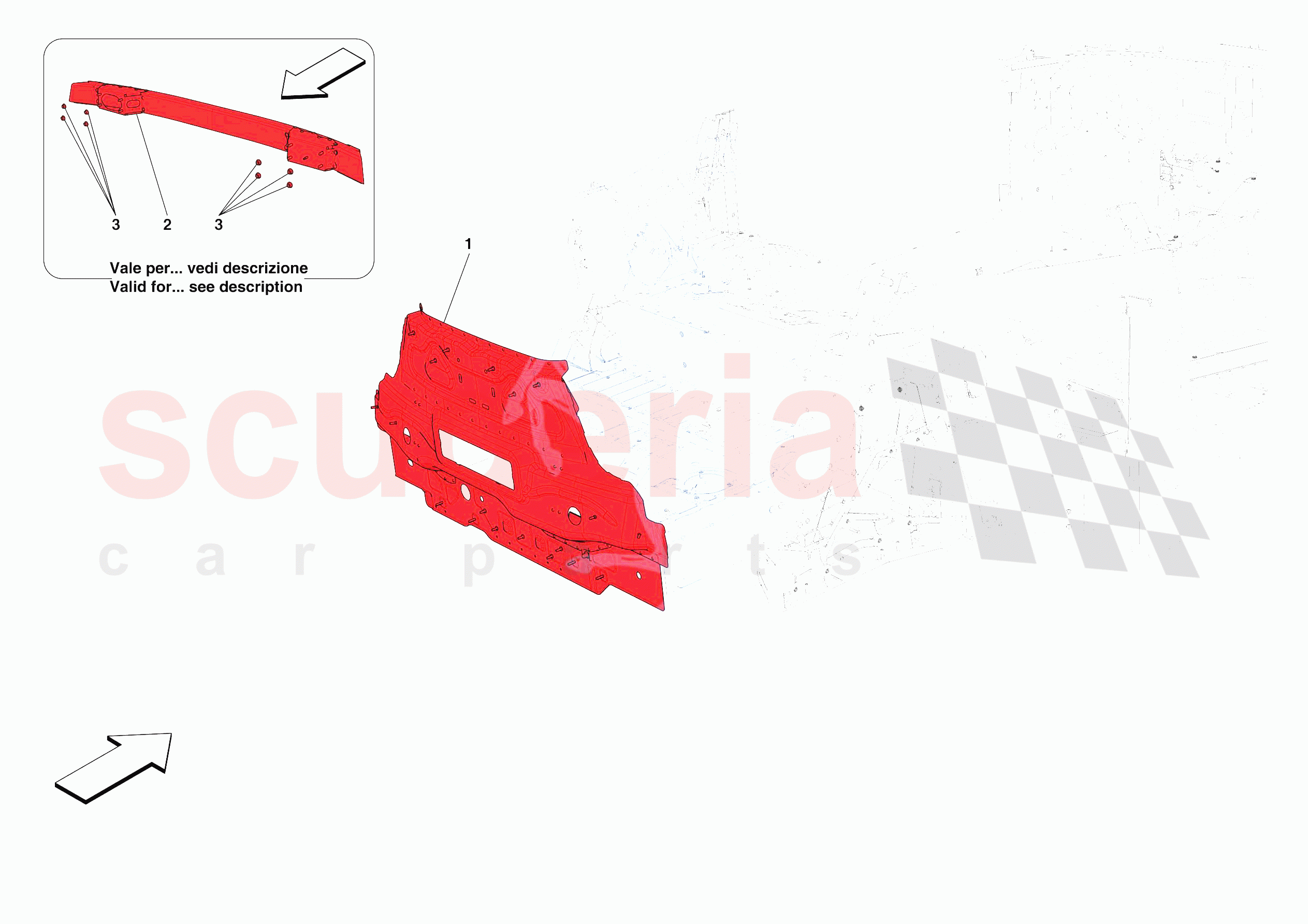 REAR SUBFRAME of Ferrari Ferrari 812 Competizione A USA