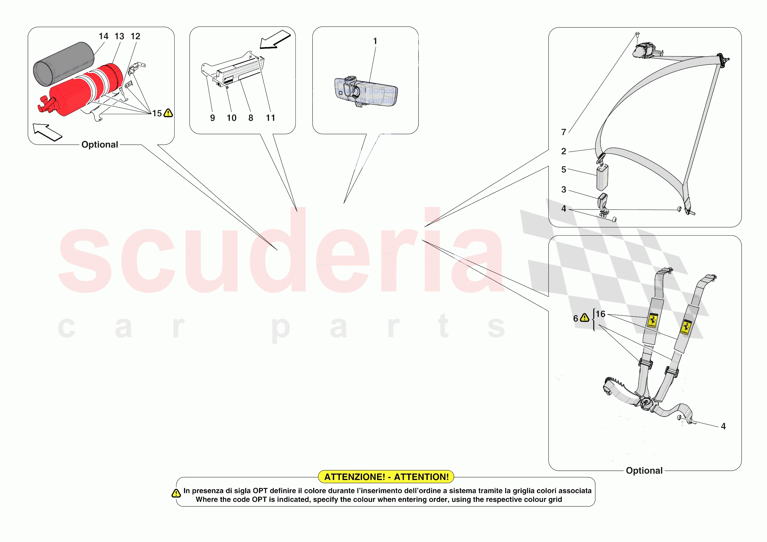 OTHER INTERIOR TRIM ACCESSORIES of Ferrari Ferrari Daytona SP3 Europe