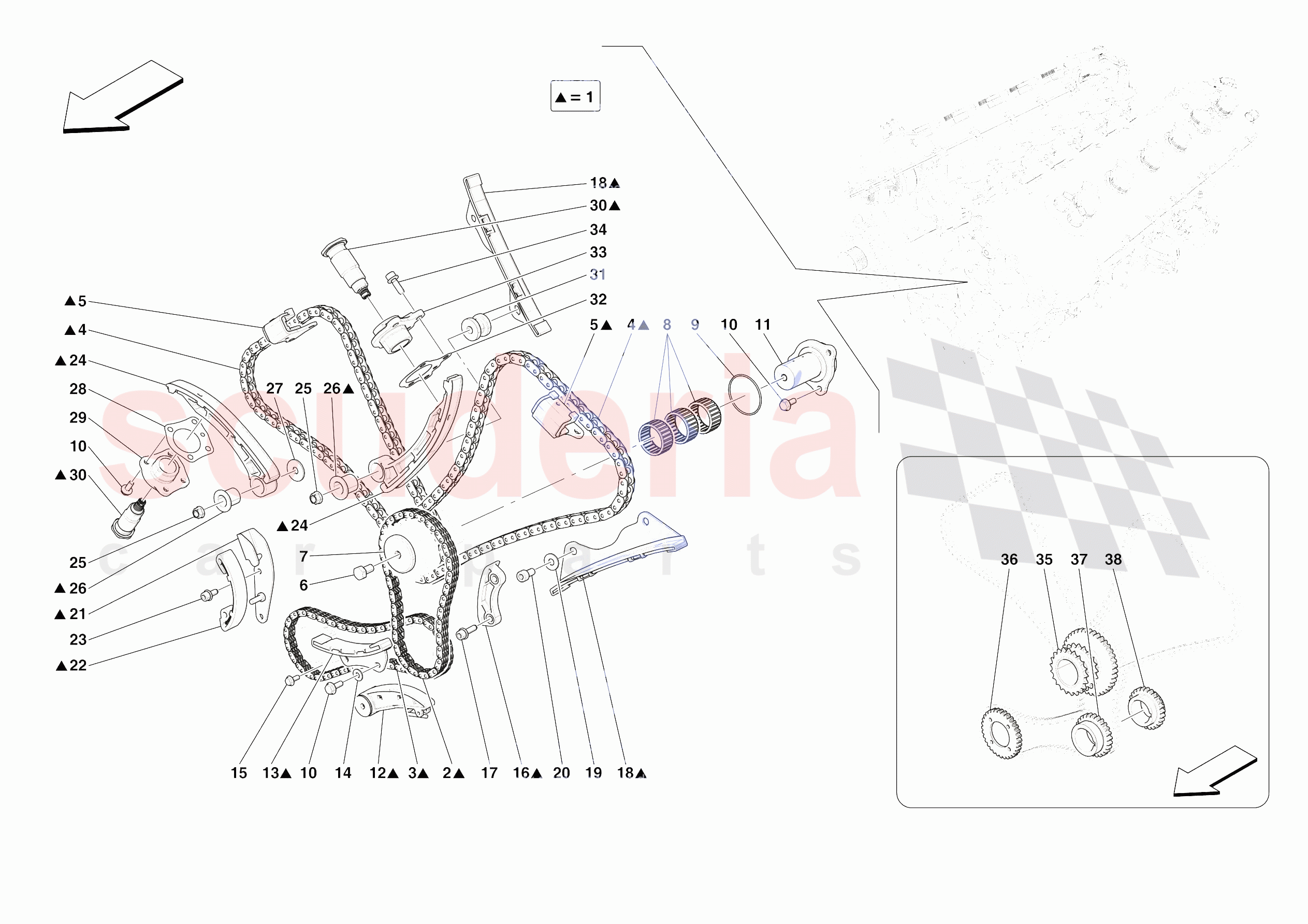 TIMING SYSTEM DRIVE of Ferrari Ferrari Daytona SP3 USA